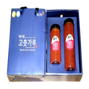 [사회복지시설전용] 예사랑고춧가루(선물세트) (청양300g,보통맛500g)